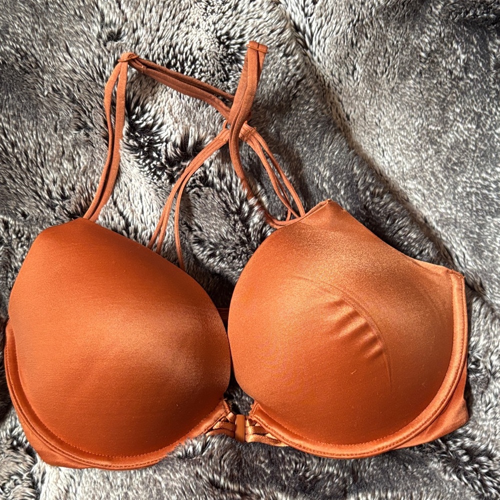 Victoria's Secret Strappy T-Back Padded Bra - Rust